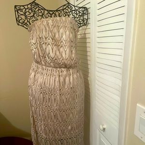 High low long lace maxi dress
